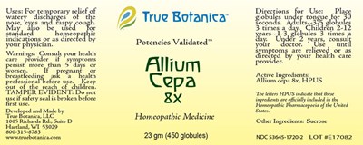 Allium Cepa 8X - Allium Cepa 8X 25 gm v1 11 2013